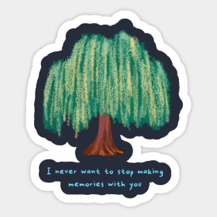 Mardi gras tree Sticker